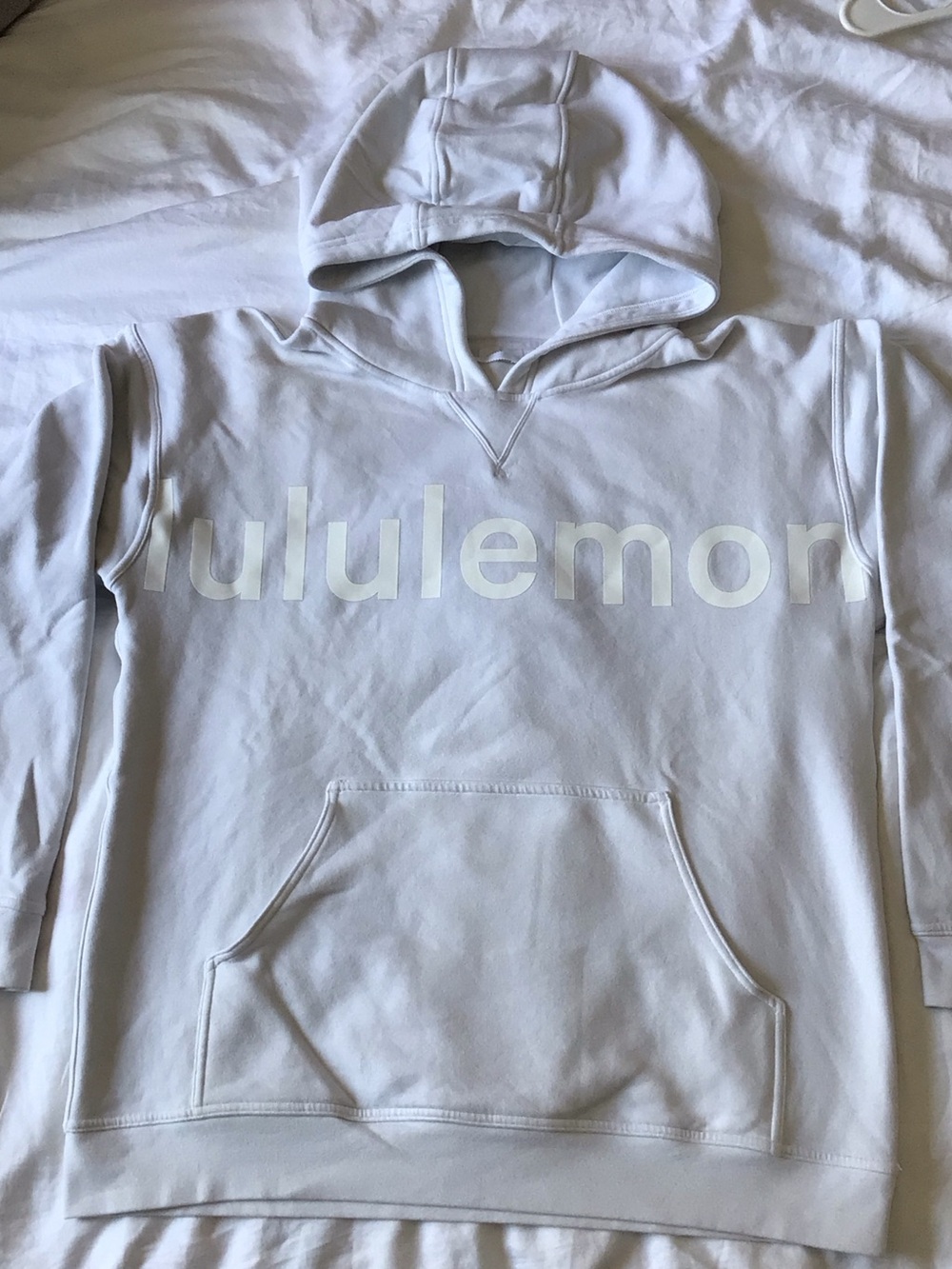 lululemon athletica White Logo Hoodie